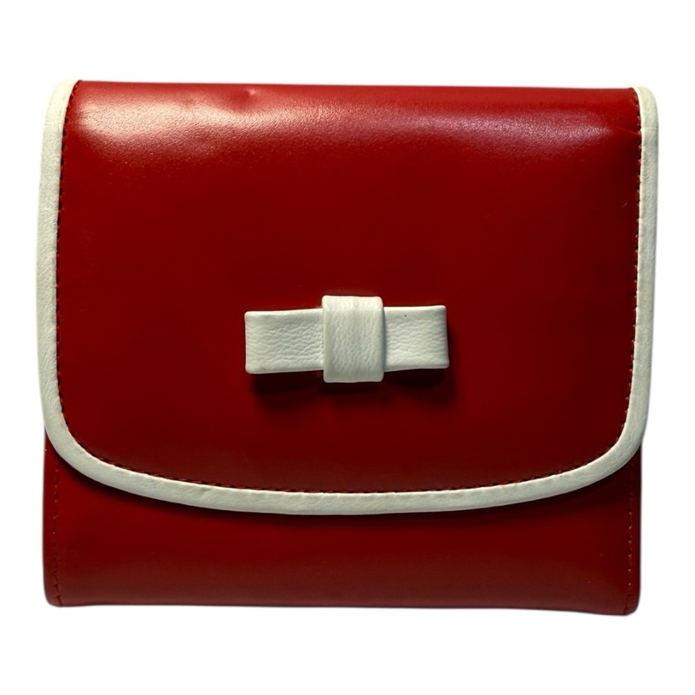 Vintage Rolfs Red Calfskin Leather Wallet | Coin Purse | Snap Closure